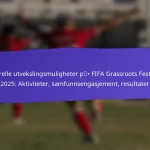 Tilgjengelighet for funksjonshemmede deltakere på FIFA Grassroots-festivaler 2025: Bestemmelser, tilbakemeldinger, forbedringer