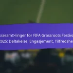 Deltakerfeedback fra FIFA Grassroots Festivaler 2025: Undersøkelser, Vitnesbyrd, Forslag